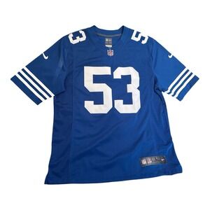Nike Indianapolis Colts Darius Leonard Jersey Men's L Blue On Field Football 53